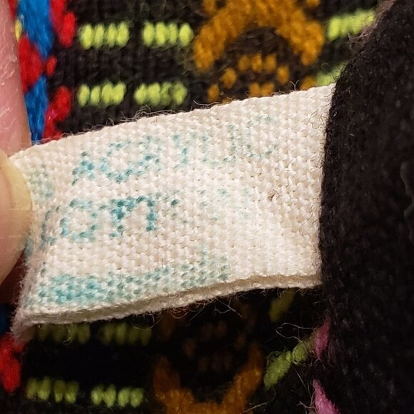 Poncho Youth Ladies Women's Lime Green with multi  color Cape Fringe - Picture 6 of 10